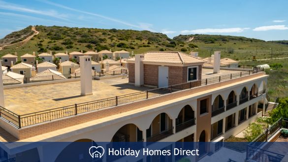 Roof terrace view of nature reserve & coastal path